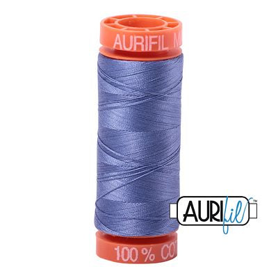 Aurifil Cotton Mako 50wt 200m 10ct Dusty Blue Violet
