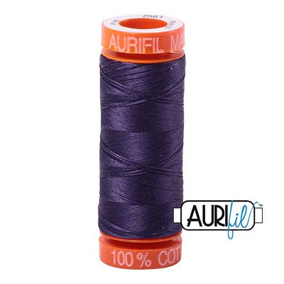 Aurifil Cotton Mako 50wt 200m 10ct Dark Dusty Grape