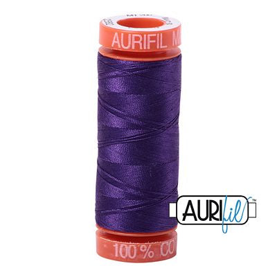 Aurifil Cotton Mako 50wt 200m 10ct Dark Violet