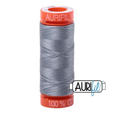 Aurifil Cotton Mako 50wt 200m 10ct Light Blue Gray