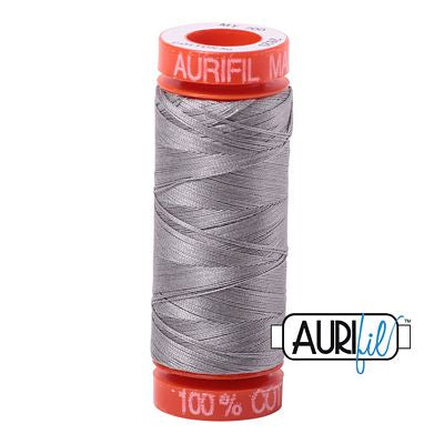 Aurifil Cotton Mako 50wt 200m 10ct Stainless Steel