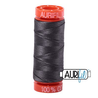 Aurifil Cotton Mako 50wt 200m 10ct Dark Pewter