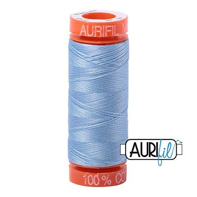 Aurifil Cotton Mako 50wt 200m 10ct Robins Egg