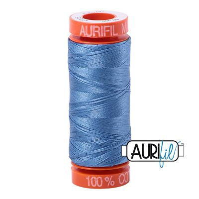 Aurifil Cotton Mako 50wt 200m 10ct Light Wedgewood