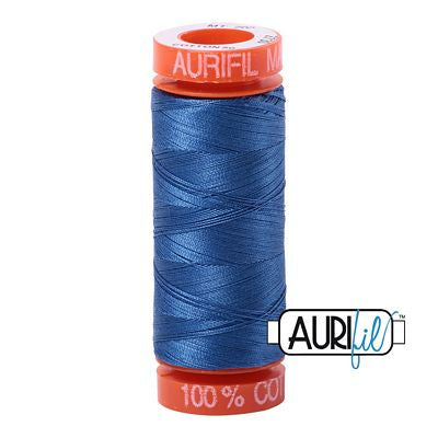 Aurifil Cotton Mako 50wt 200m 10ct Delft Blue