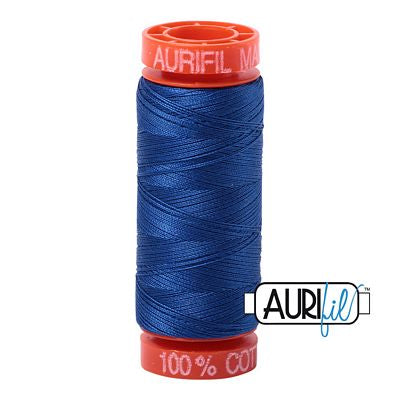 Aurifil Cotton Mako 50wt 200m 10ct Medium Blue