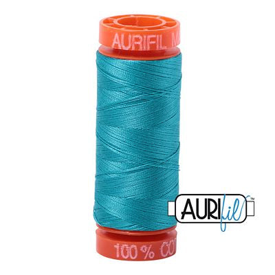 Aurifil Cotton Mako 50wt 200m 10ct Turquoise