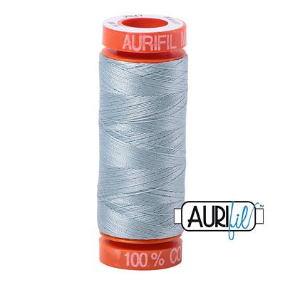 Aurifil Cotton Mako 50wt 200m 10ct Bright Gray Blue