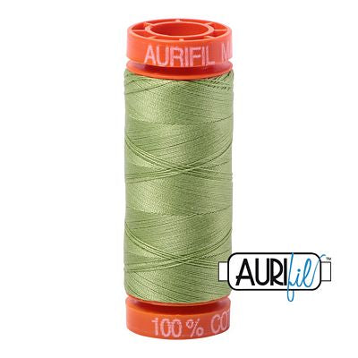 Aurifil Cotton Mako 50wt 200m 10ct Light Fern