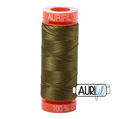 Aurifil Cotton Mako 50wt 200m 10ct Olive