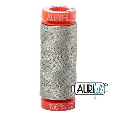 Aurifil Cotton Mako 50wt 200m 10ct Light Laurel Green