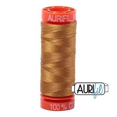 Aurifil Cotton Mako 50wt 200m 10ct Brass
