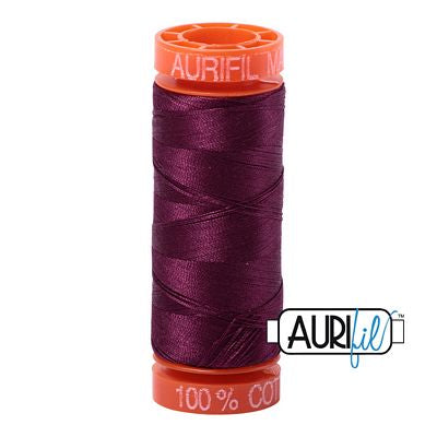 Aurifil Cotton Mako 50wt 200m 10ct Plum