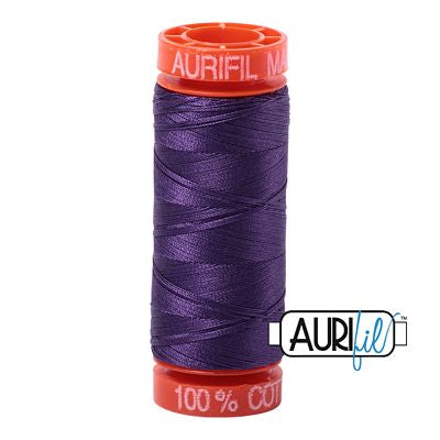 Aurifil Cotton Mako 50wt 200m 10ct Eggplant