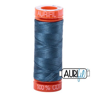 Aurifil Cotton Mako 50wt 200m 10ct Smoke Blue