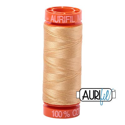 Aurifil Cotton Mako 50wt 200m 10ct Buttercup