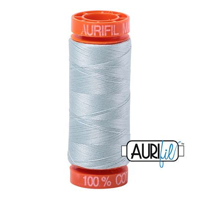 Aurifil Cotton Mako 50wt 200m 10ct Light Gray Blue