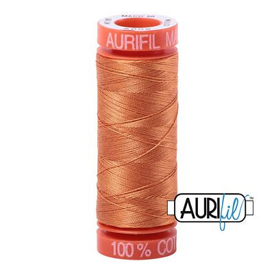 Aurifil Cotton Mako 50wt 200m 10ct Medium Orange
