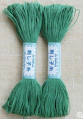 Olympus Sashiko Cotton 22yd Green