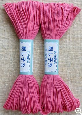 Olympus Sashiko Cotton 22yd Rose Pink
