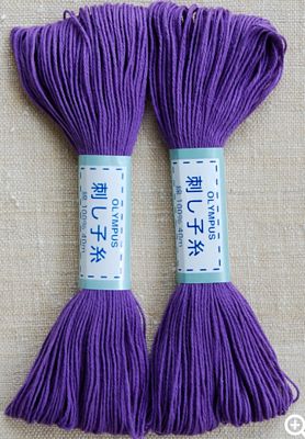 Olympus Sashiko Cotton 22yd Purple