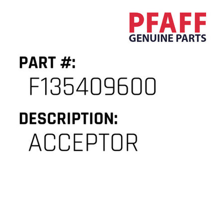 Acceptor - Pfaff #F135409600