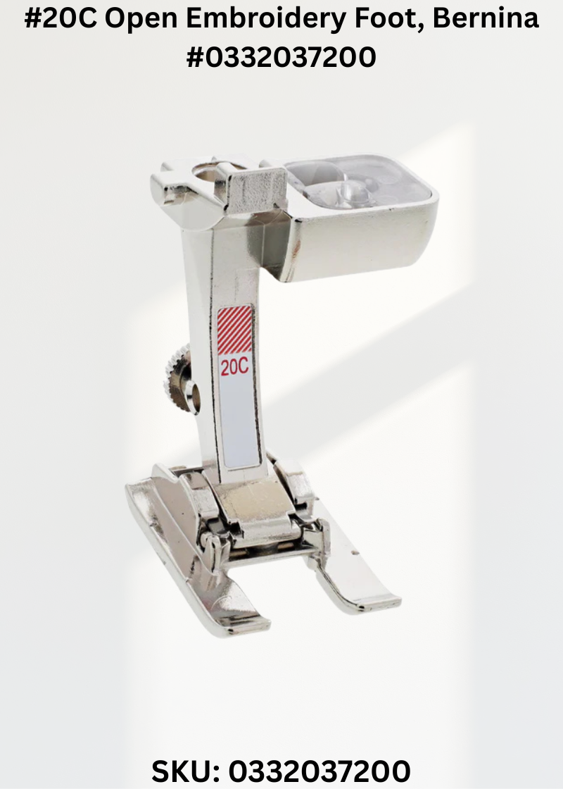 #20C Open Embroidery Foot for Bernina 0332037200