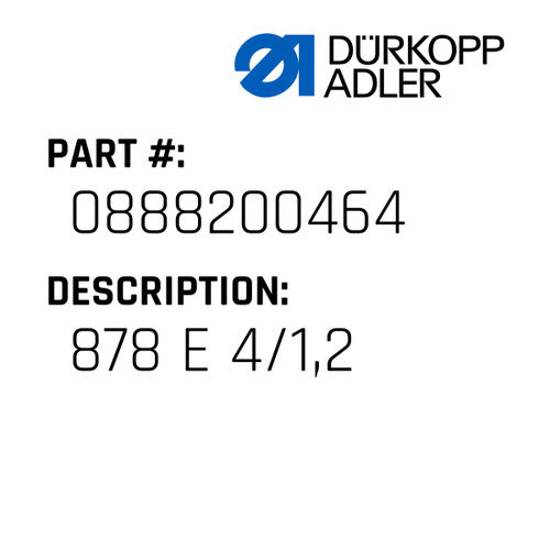 878 E 4/1,2 - Dürkopp Adler #0888 200464
