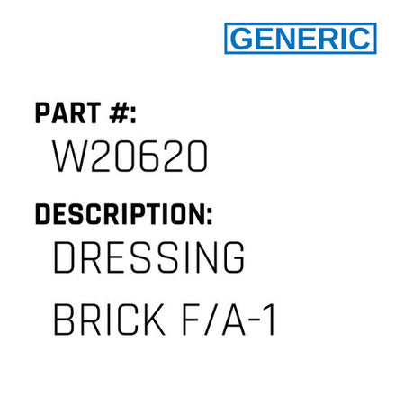 Dressing Brick F/A-1 - Generic #W20620