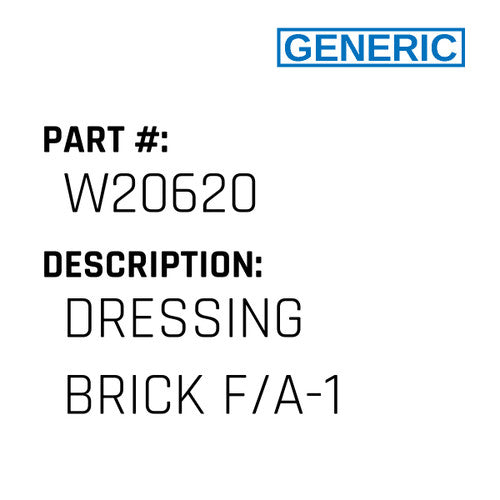 Dressing Brick F/A-1 - Generic #W20620