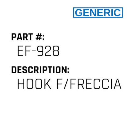 Hook F/Freccia - Generic #EF-928