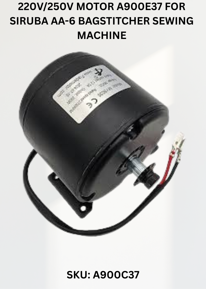 220V/250V Motor A900E37 for Siruba AA-6 Bagstitcher Sewing Machine