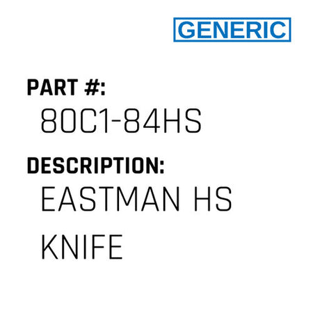 Eastman Hs Knife - Generic #80C1-84HS