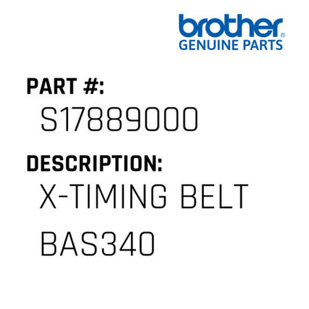 X-Timing Belt Bas340 - Brother #S17889000