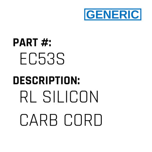 Rl Silicon Carb Cord - Generic #EC53S