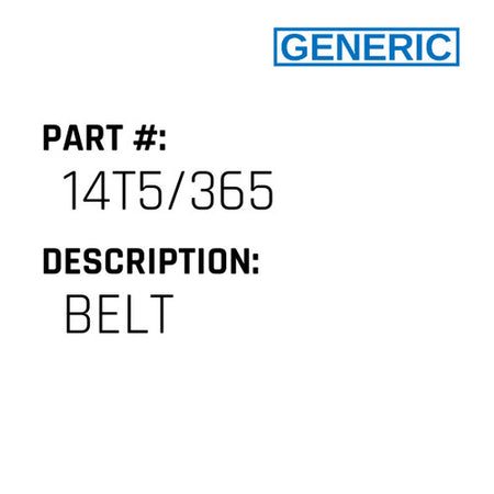 Belt - Generic #14T5/365