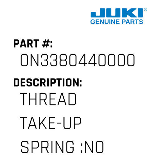 Thread Take-Up Spring :No.2 :0.4Mm Dia. - Juki #0N3380440000