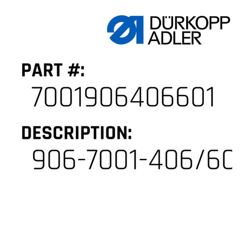 906-7001-406/601 Ta - Dürkopp Adler #7001 906406 601