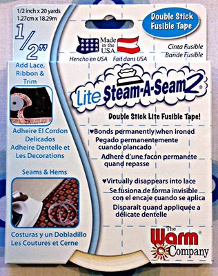 Lite Steam-A-Seam 2,1/2in x 20yd 12/case Drop Ship