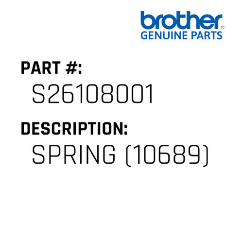 Spring (10689) - Brother #S26108001
