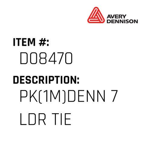 Pk(1M)Denn 7 Ldr Tie - Avery-Dennison #D08470