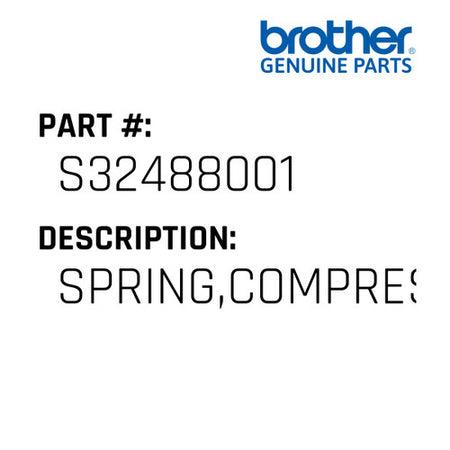 Spring,Compression - Brother #S32488001