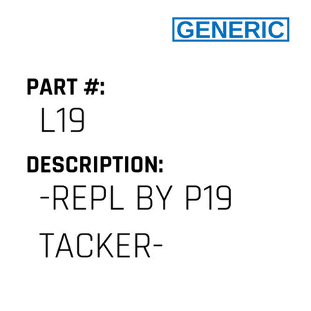 -Repl By P19 Tacker- - Generic #L19