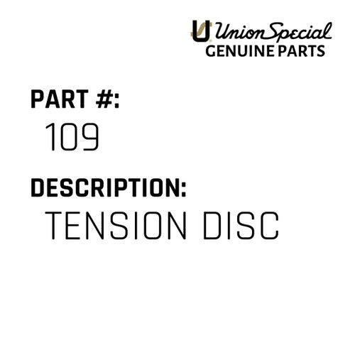 Tension Disc - Union Special #109
