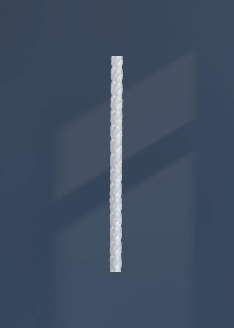 #2 Nylon Braided Cord - 200 yds. - White