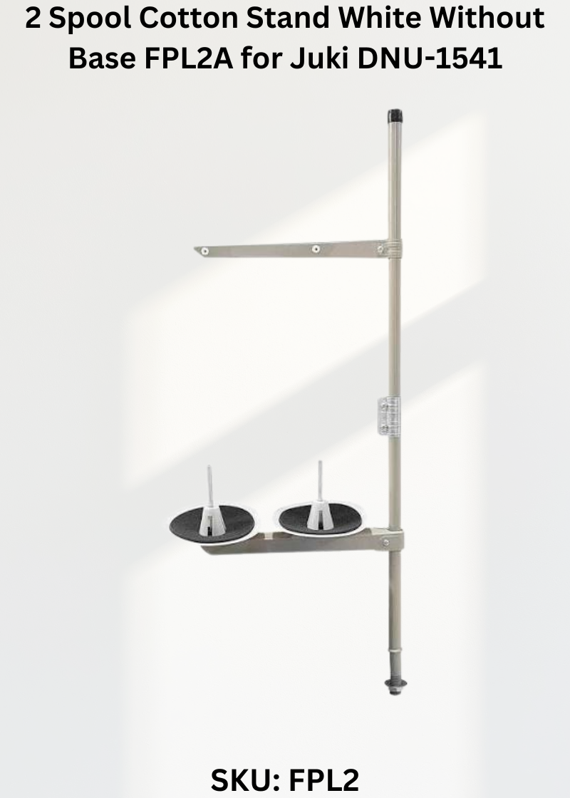 2 Spool Cotton Stand White Without Base FPL2A for Juki DNU-1541 Sewing Machine
