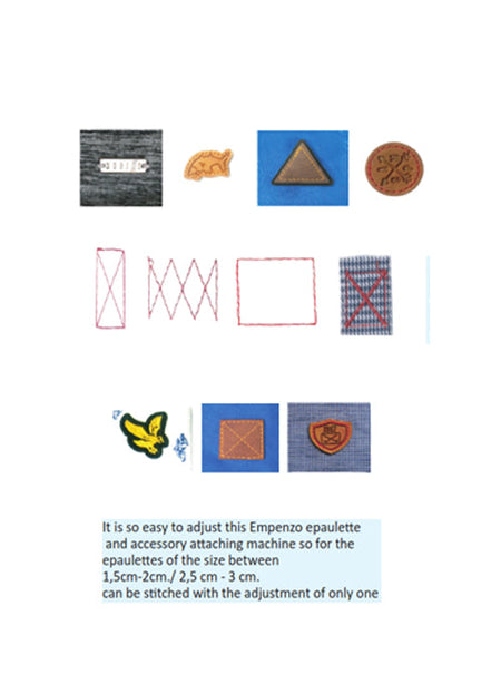 Epaulette Attaching And Accessory Stitching Machine EPZ-750 ASM - Empenzo Automated Sewing Systems