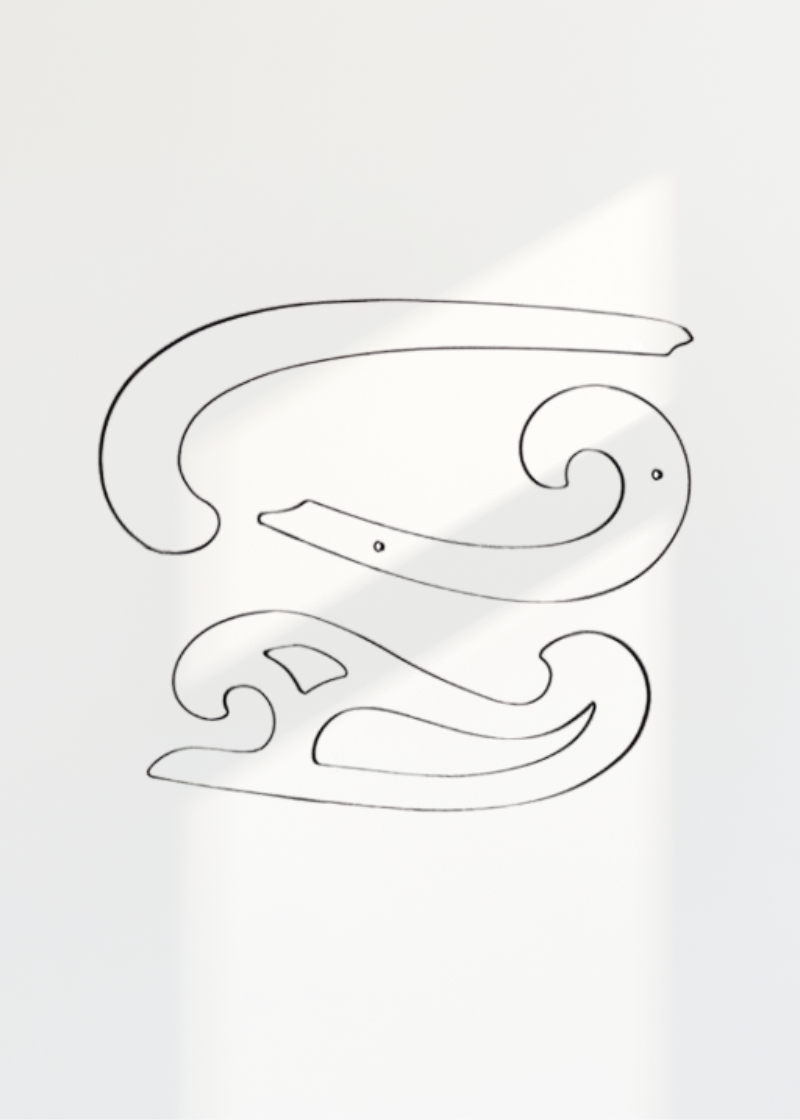 3-Clear Pl Fr Curves - Universal FG10-000