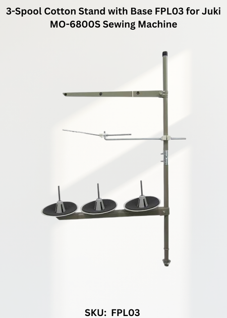 3-Spool Cotton Stand with Base FPL03 for Juki MO-6800S Sewing Machine