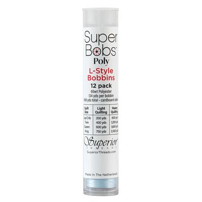 Superior Threads Super Bobs Poly 12pk L-Style-Baby Blue